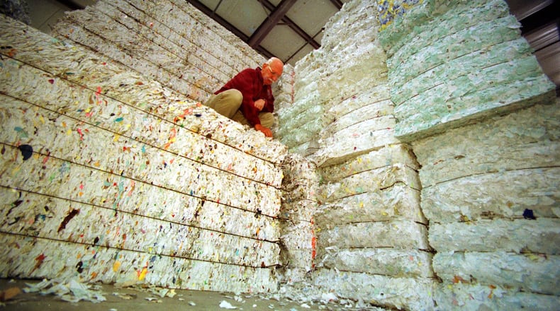 Well, there isn’t quite this much paper at the courthouse … (AP Photo/Gene J. Puskar)