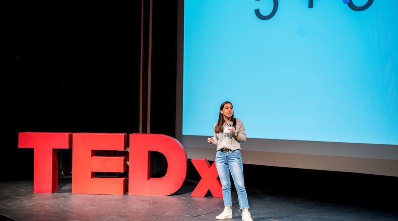 Pace Academy senior Camille Caton practiced for months to give a TEDx talk about her dyslexia.