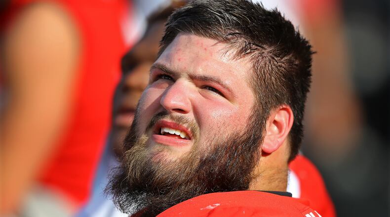 Georgia offensive lineman Ben Cleveland. Curtis Compton/ccompton@ajc.com