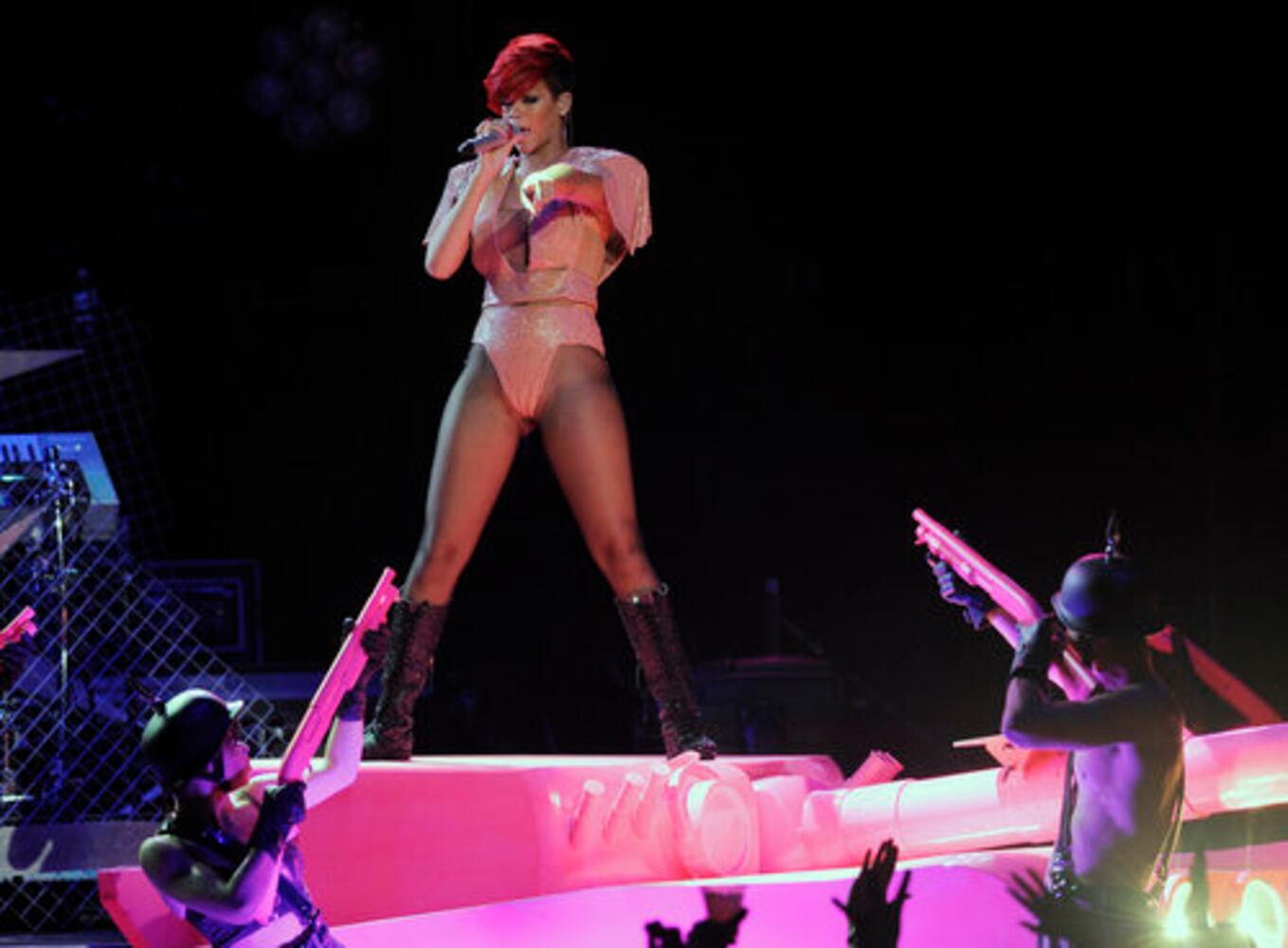 Rihanna on tour at Staples Center