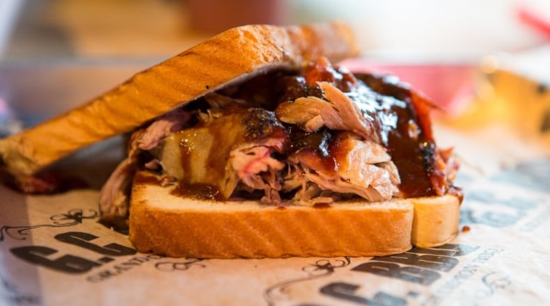 The pulled pork sandwich is a trusty pick at Grand Champion BBQ. / Photo credit: Rob Sutton