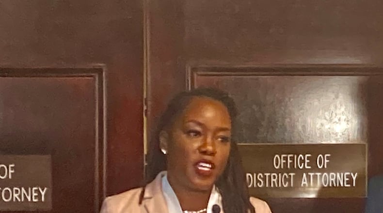 Several influential Black political leaders have criticized Chatham County District Attorney Shalena Cook Jones' record, which has included the recent dismissal of charges in five murder cases. One City Council member is even actively campaigning for her Republican opponent in November's election. (Adam Van Brimmer/AJC)