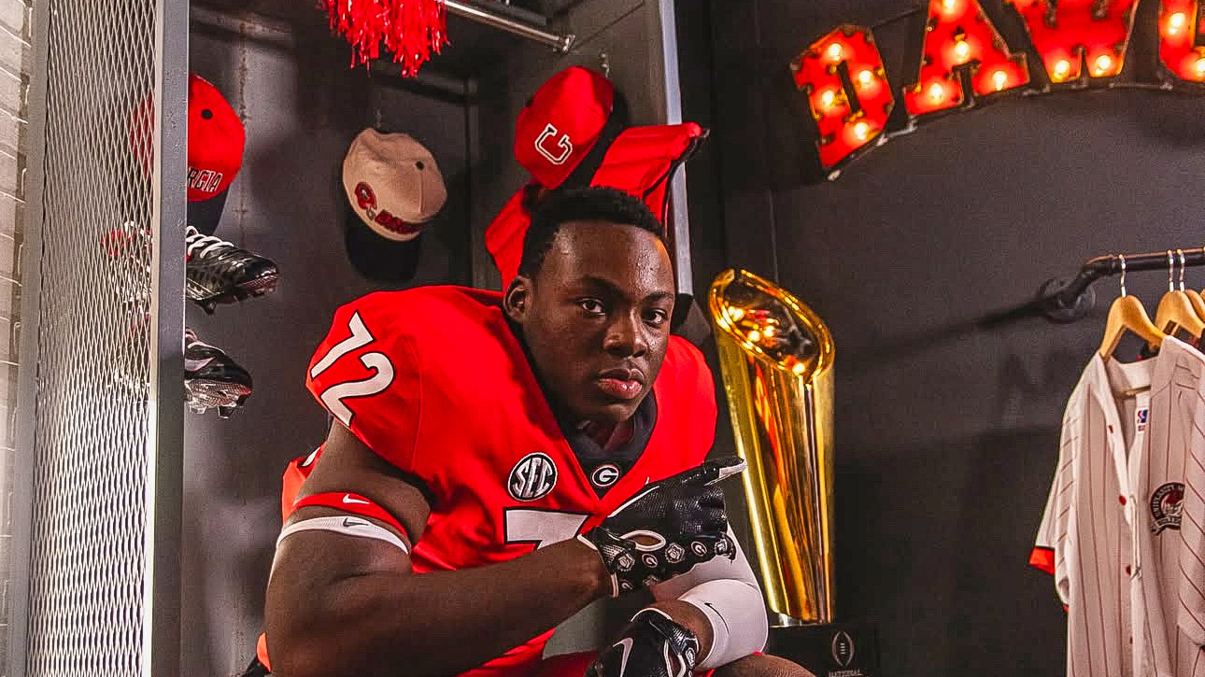 Four-star offensive tackle prospect Ekene Ogboko, younger brother of Georgia redshirt freshman Nnamdi Ogboko, announced his commitment to the Bulldogs, becoming the 18th commitment of the 2026 class. (Courtesy)