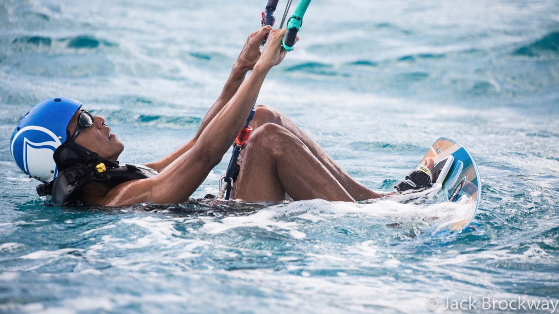 Former President Obama goes kitesurfing