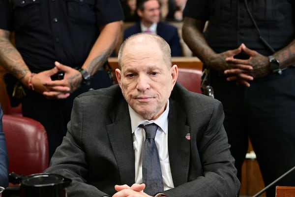 Harvey Weinstein appears in state court in Manhattan for his retrial on Wednesday, June 4, 2025 in New York. (Curtis Means/Pool Photo via AP)