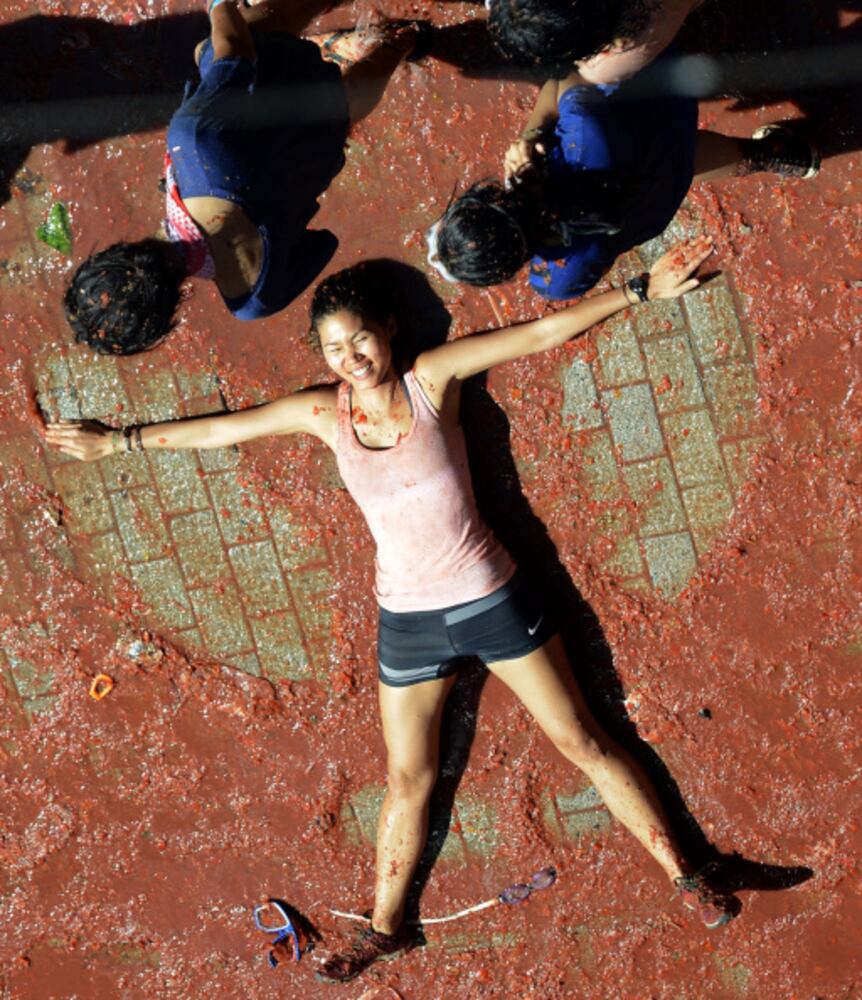 La Tomatina Festival 2014 in Spain