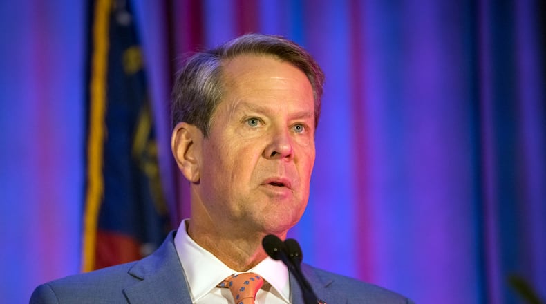 Republicans appear to be uniting behind Gov. Brian Kemp, once considered vulnerable within the party because of heavy criticism from former President Donald Trump. The latest Atlanta Journal-Constitution poll shows 93% of Republicans support Kemp's reelection. (AJC Photo/Stephen B. Morton)