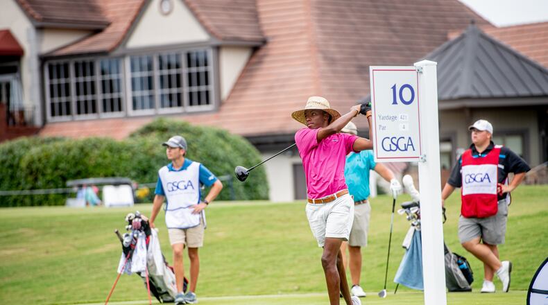 Steve Kibare finished in the top 10 at the 2020 Georgia Amateur as a high school senior. He now plays at Dalton State.