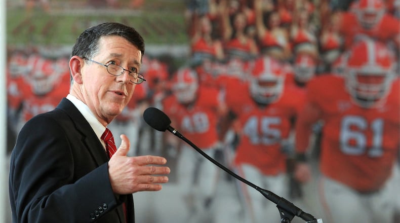 Greg McGarity of UGA. (Curtis Compton / ccompton@ajc.com)