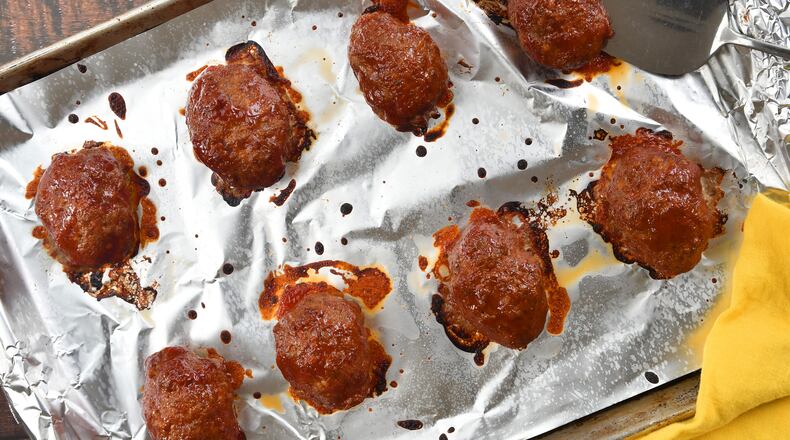 Quick Barbecue Meatloaves. (Chris Hunt for The Atlanta Journal-Constitution)