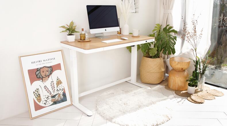 Update your work-from-home space with a standing desk with convenient features including USB charging ports and customizable height controls.
Courtesy of Flexispot