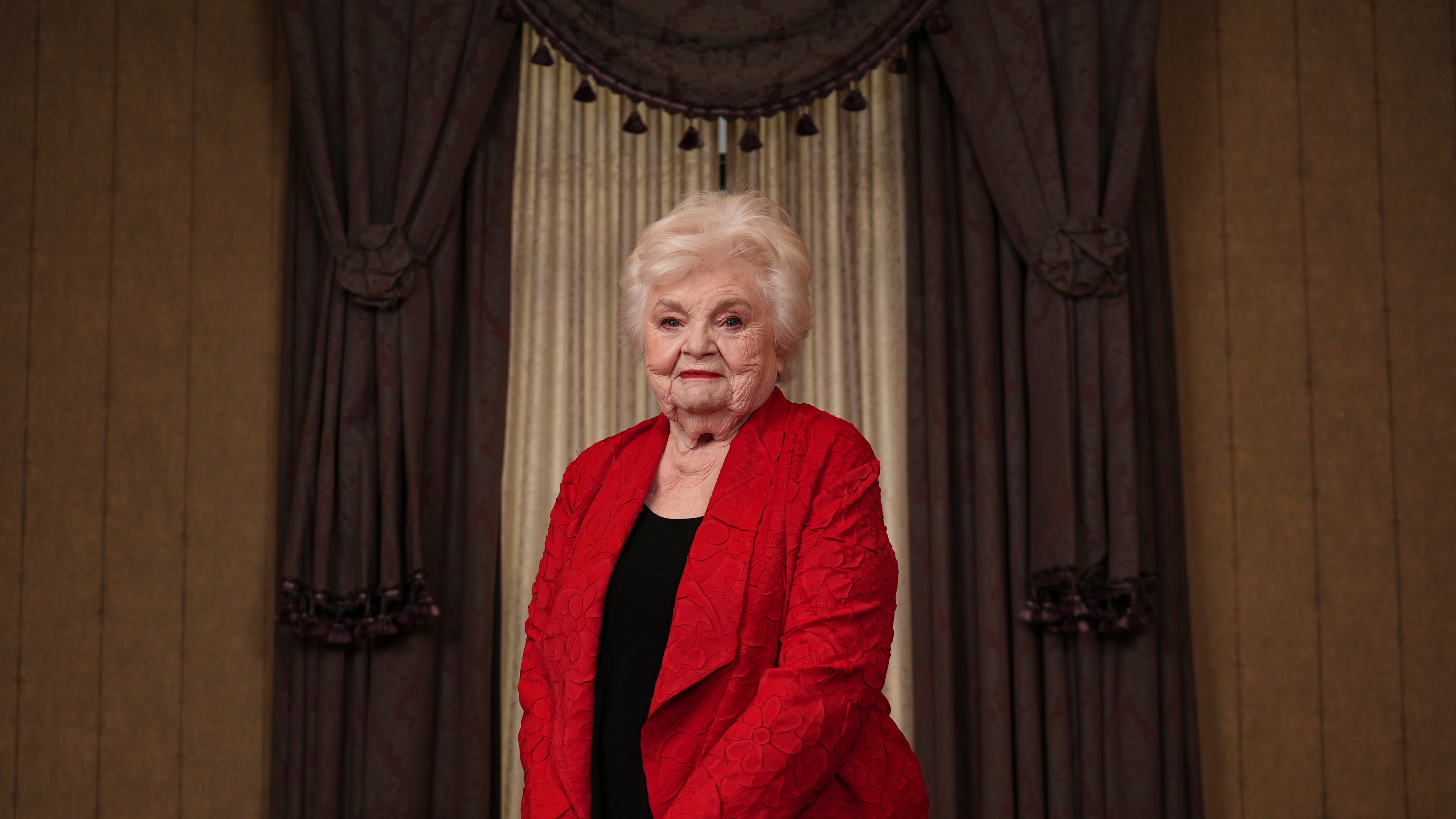 Actor June Squibb poses for a portrait to promote her film "Eleanor the Great" during the Toronto International Film Festival on Sept. 8, 2025. (AP Photo/Chris Pizzello)