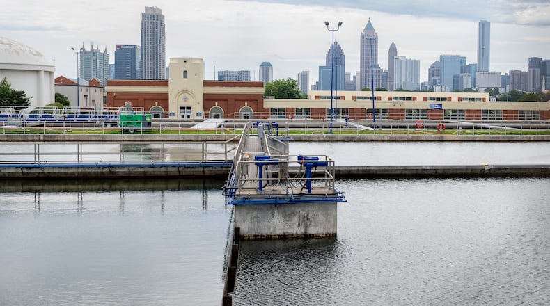 Officials said the Hemphill Water Treatment Plant on Howell Mill Road had an internal power failure leading to a boil water advisory on Friday, May 22, 2026. (Ben Hendren for the AJC)