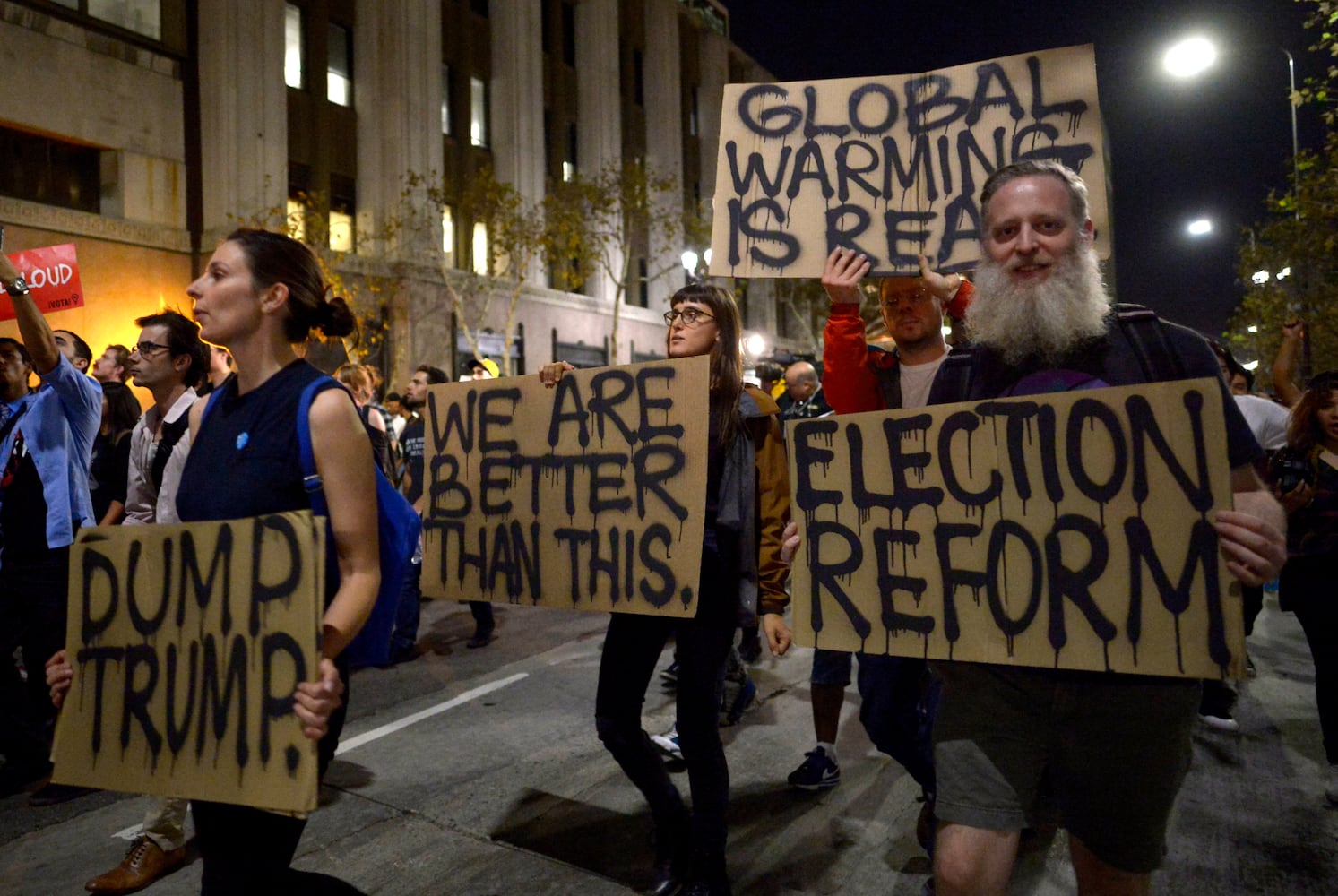 Anti-Trump protests erupt in U.S. cities, Nov. 9 2016
