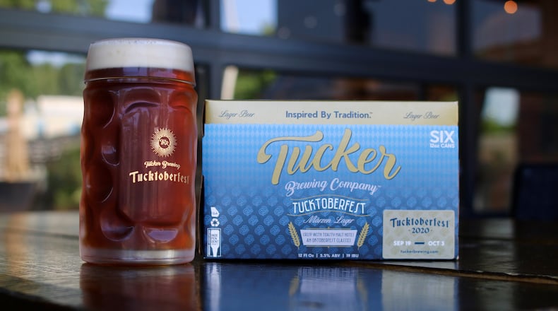 Tucktoberfest Märzen Lager from Tucker Brewing Comapny. / Courtesy of Tucker Brewing Company