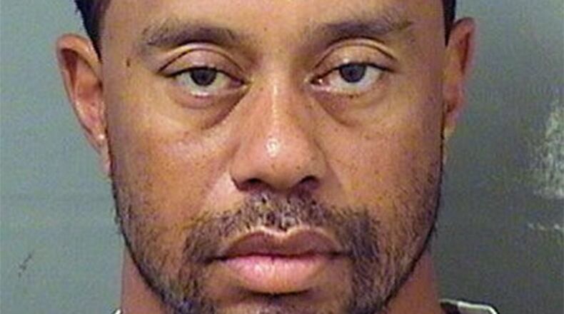 Golfer Tiger Woods is seen in a police booking photo after his arrest on suspicion of driving under the influence (DUI) May 29, 2017 in Jupiter, Fla.
