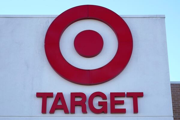 FILE - A Target logo is displayed outside of a store location, Dec. 20, 2022, in Westwood, Mass. (AP Photo/Steven Senne, File)
