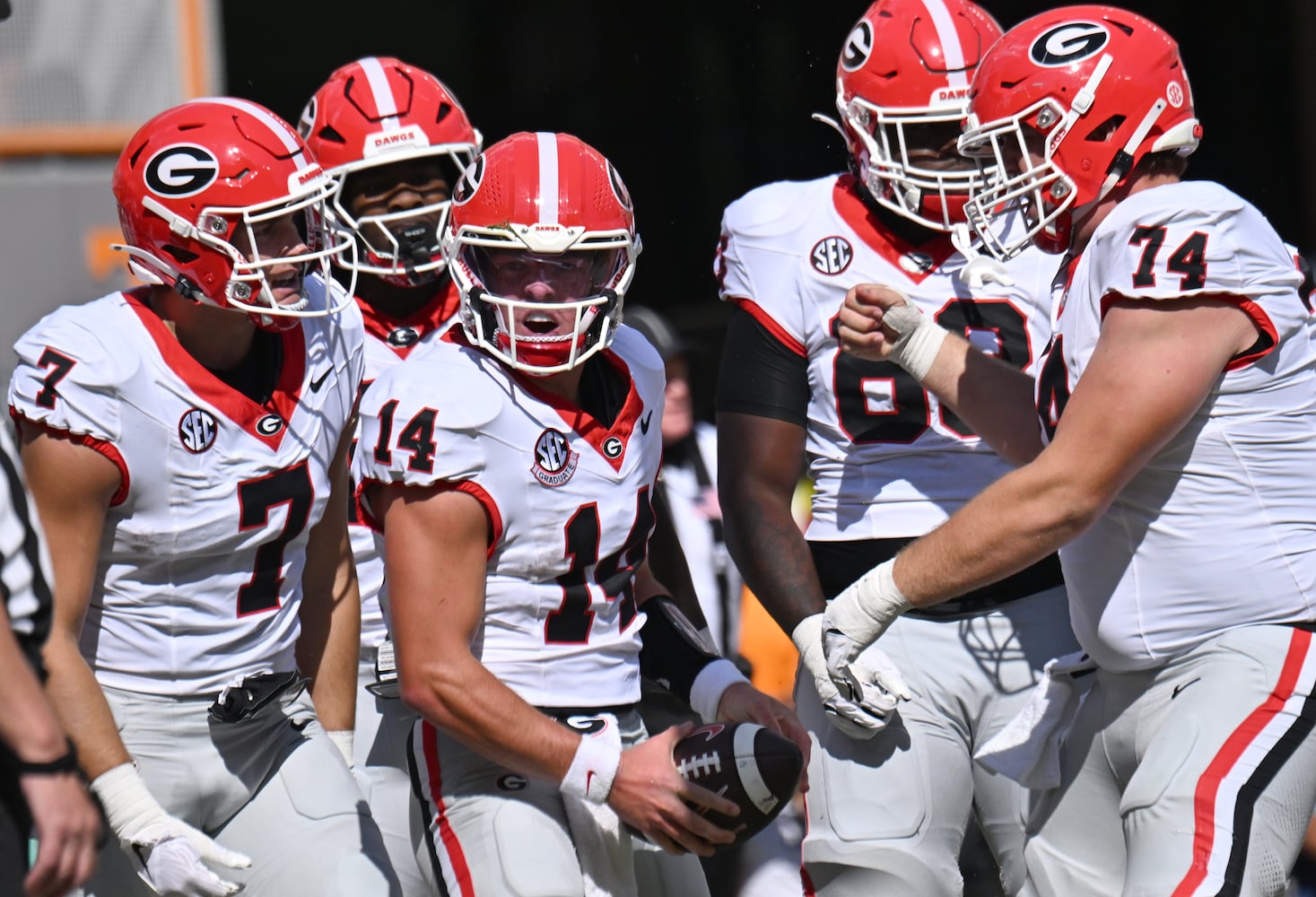 Georgia vs. Tennessee football