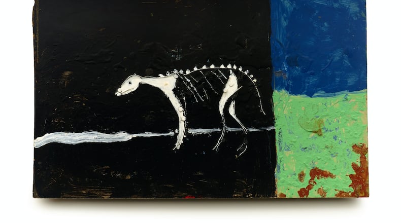Artist Ronald Lockett’s “Rebirth” (1987) is featured in the High Museum’s “Fever Within” retrospective devoted to the self-taught Alabama artist.