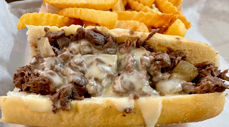 The menu at Nicky's Undefeated advises that, "when in doubt," the Founders Special is the cheesesteak of choice. (Angela Hansberger for the AJC)