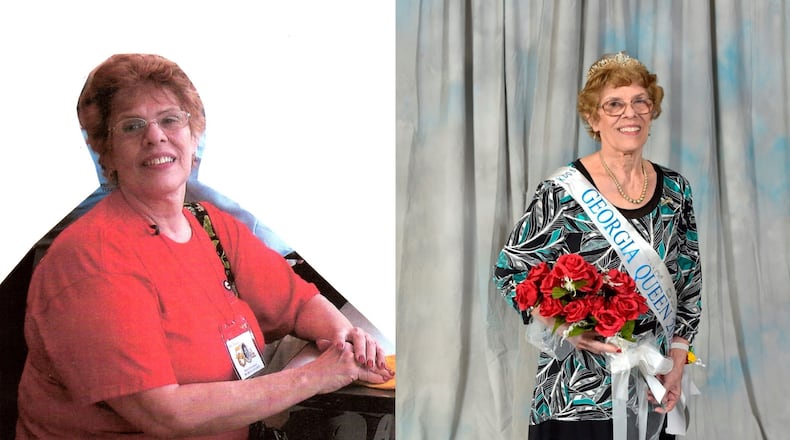 The photo of Ann Hedden on the left was taken in 2010. She started going to Take Off Pounds Sensibly, or TOPS Club Inc., in 1980. In May, she was crowned Georgia Queen for TOPS Club Inc. after losing 75 pounds since the beginning of the COVID-19 shutdown. (Photos contributed by Ann Hedden)