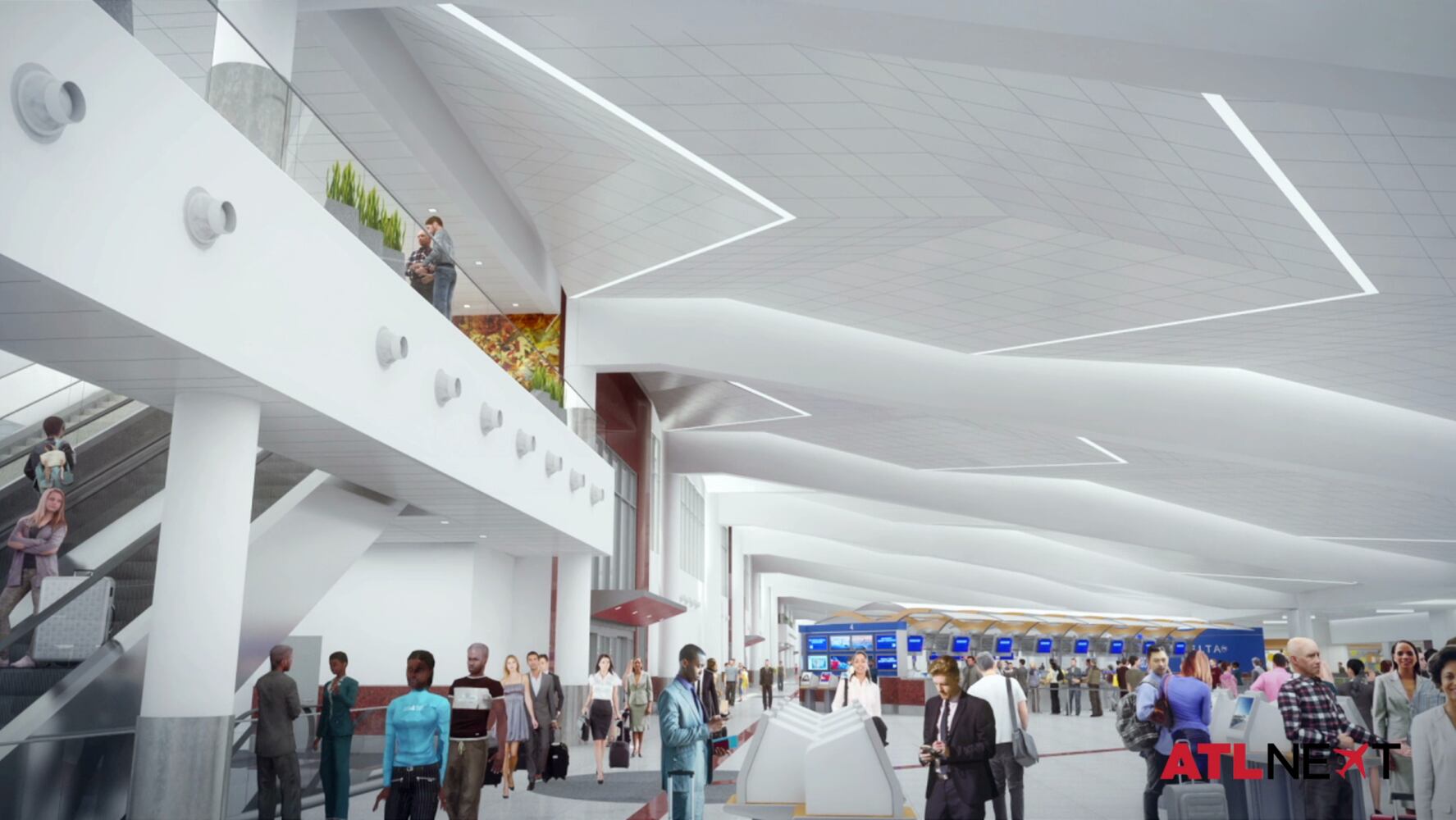 Check-in area