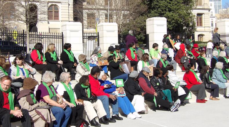 More than 100 senior advocates came out for the 2017 Be There 4 Seniors Rally at the state Capitol in January. Older Georgians gained more than $13 million in new funds for increased services and protections, with more than $5 million of this money was allocated to aid those living with Alzheimer’s. CONTRIBUTED BY: Georgia Council on Aging