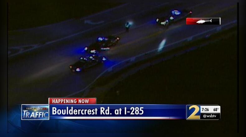 A pedestrian was hit and killed on Bouldercrest Road in DeKalb County on Thursday. (Credit: Channel 2 Action News)