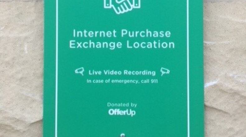 Lawrenceville adds ‘Meet up Spots’ at police headquarters for safe purchase transactions. Courtesy City of Lawrenceville