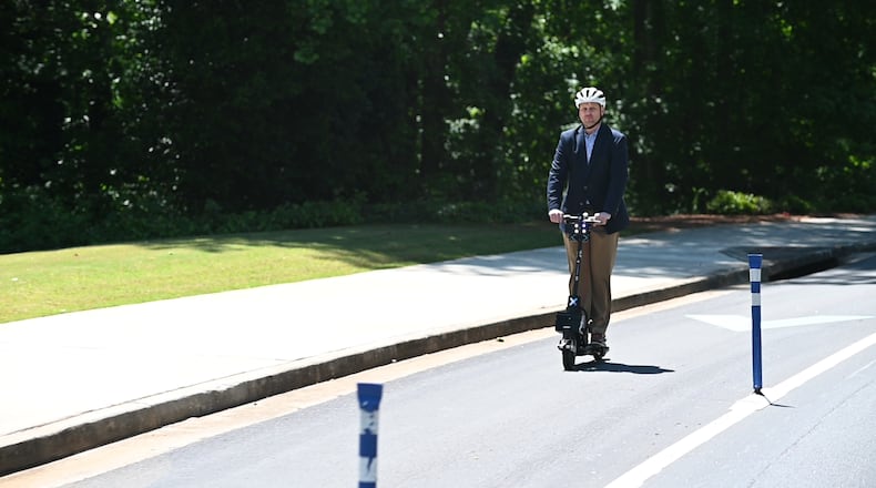 Peachtree Corners plans to keep its self-driving scooters after a successful test-run. (Courtesy City of Peachtree Corners)