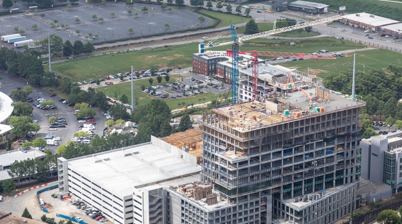 Science Square Labs finished vertical construction in August 2023.