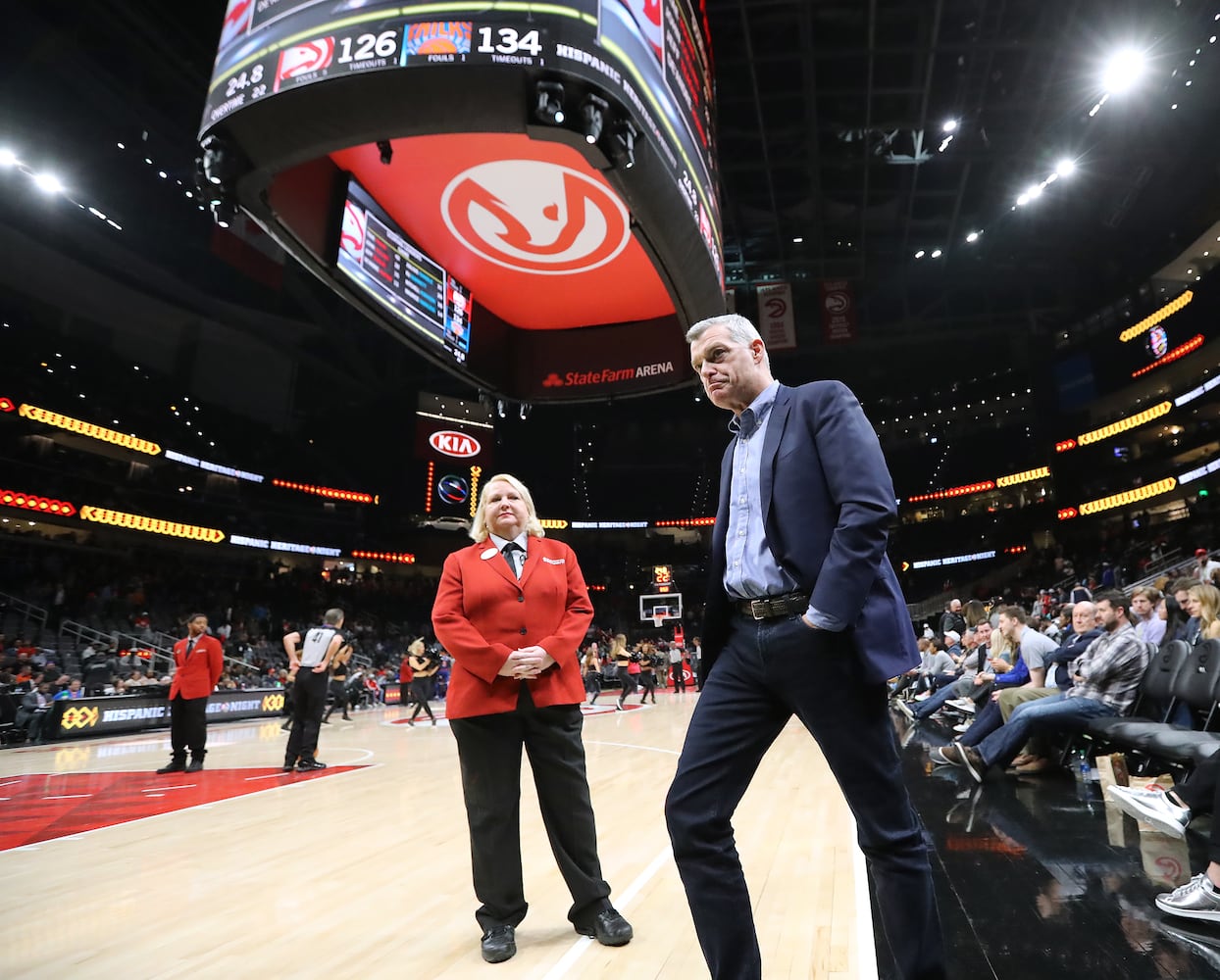 Photos: Hawks lose to Knicks amid coronavirus concerns