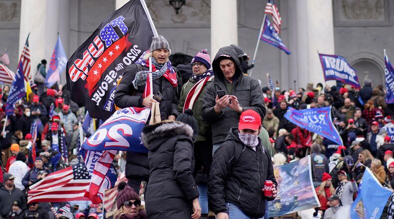 Protesters storm the U.S. Capitol and halt a joint session of the 117th Congress on Jan. 6,. (Kent Nishimura/Los Angeles Times/TNS)