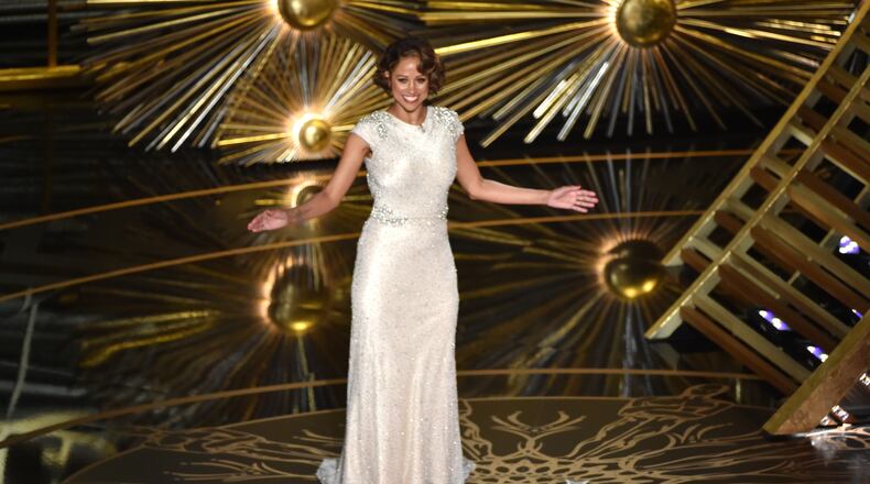 HOLLYWOOD, CA - FEBRUARY 28: Actress Stacey Dash speaks onstage during the 88th Annual Academy Awards at the Dolby Theatre on February 28, 2016 in Hollywood, California. (Photo by Kevin Winter/Getty Images)