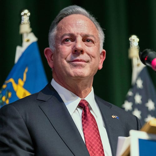 FILE - Clark County Sheriff and Nevada Gov.-elect Joe Lombardo during a news conference, Nov. 14, 2022, in Las Vegas. (AP Photo/Ellen Schmidt, File)
