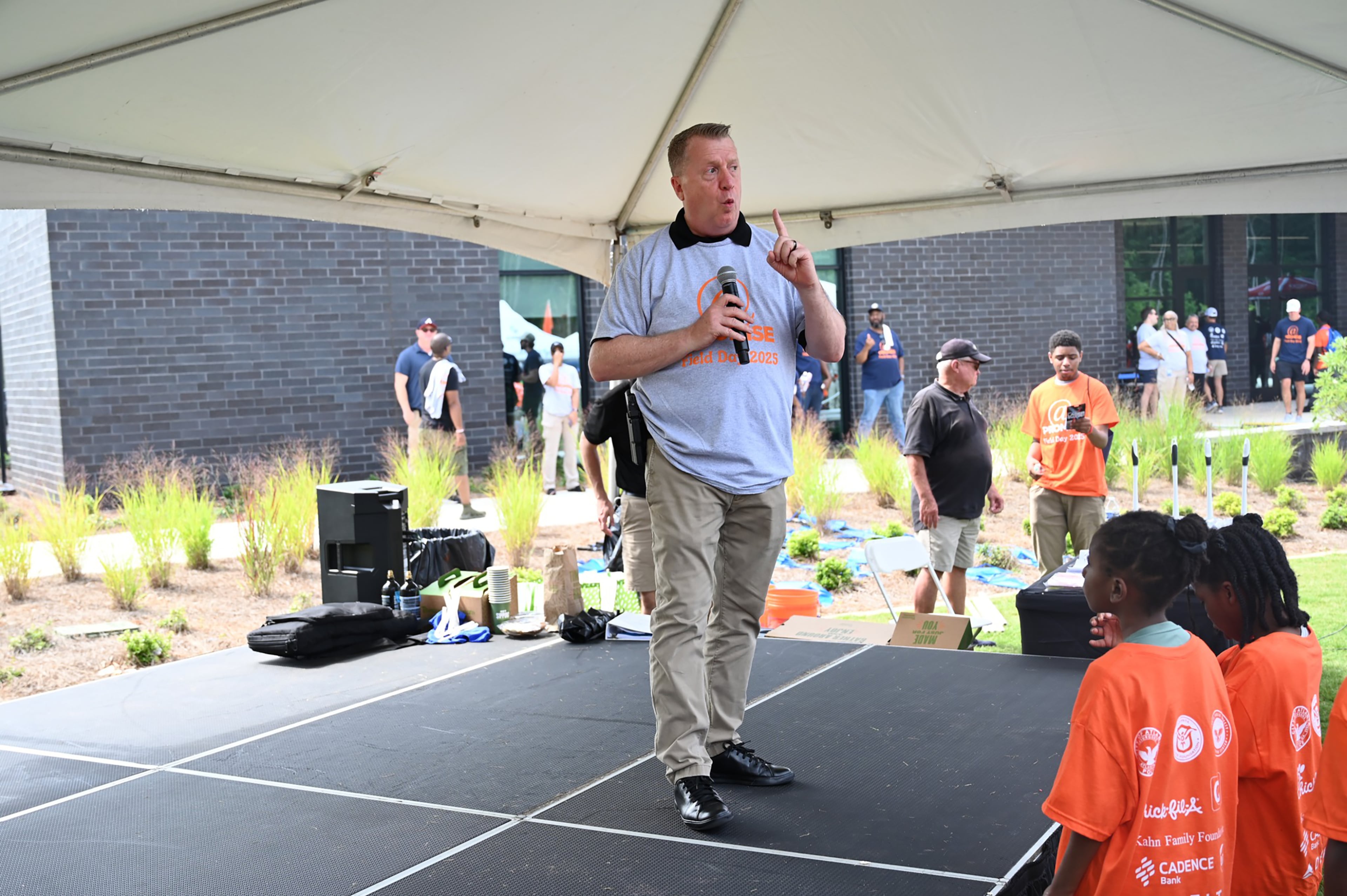 Atlanta Police Chief Darin Schierbaum speaks during the At-Promise Field Day hosted by the Atlanta Police Foundation at the Atlanta Public Safety Training Center on Friday, June 27, 2025. (Atlanta Police Department/TNS)