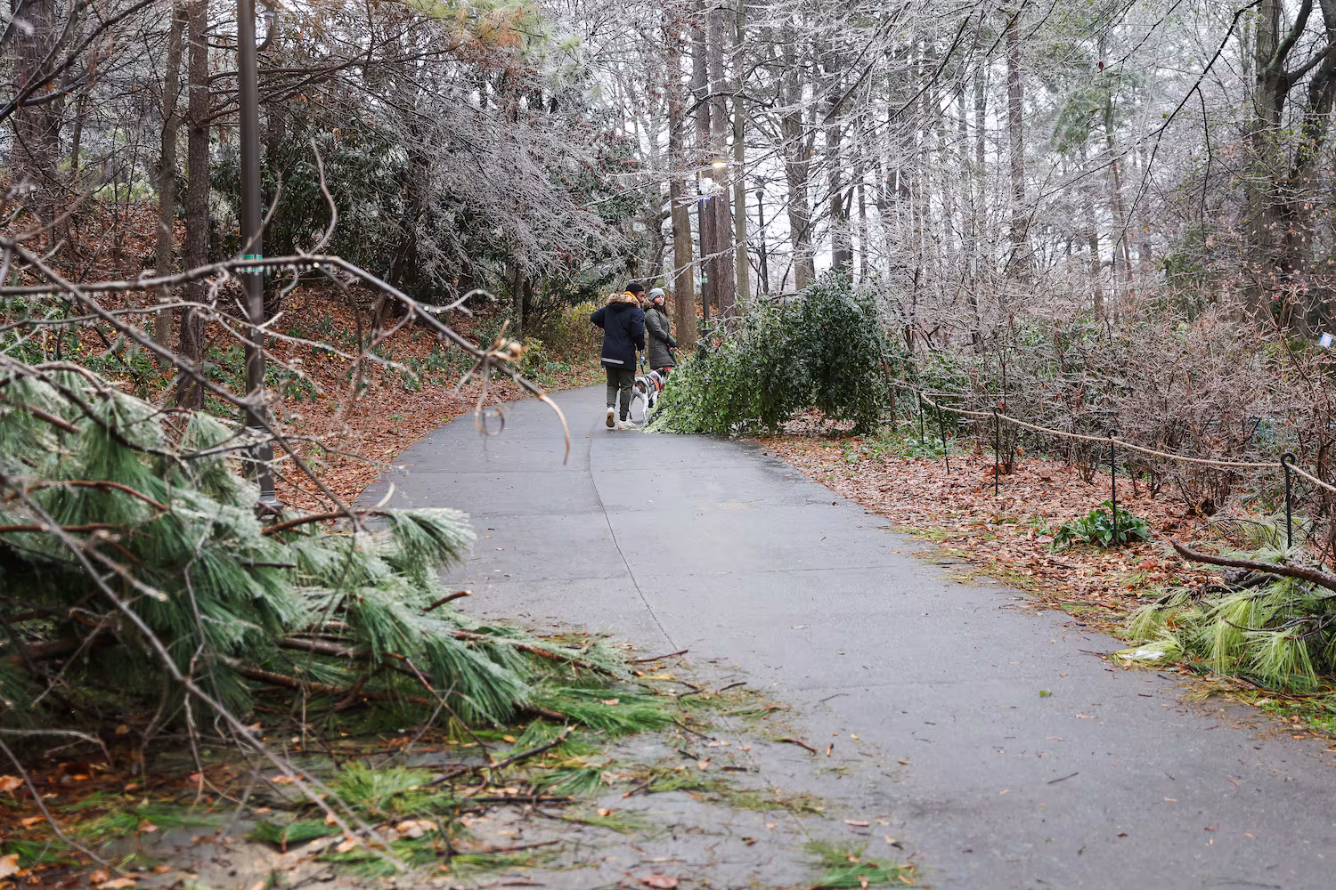 First wave of ice storm in Georgia tapers off, but more to come