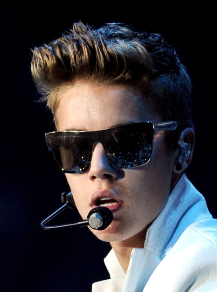 Justin Bieber at the Staples Center