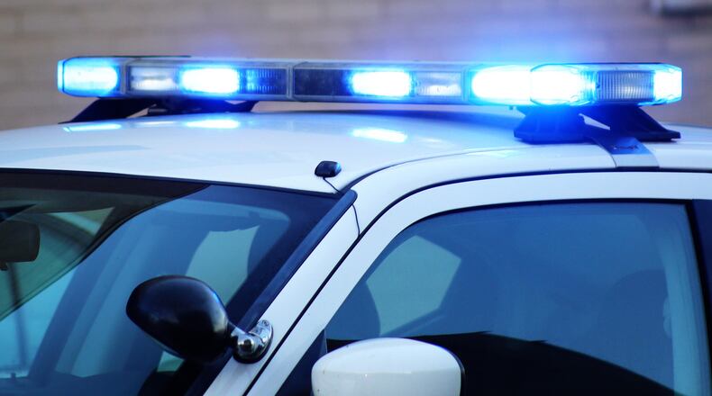 Stock photo of police lights.