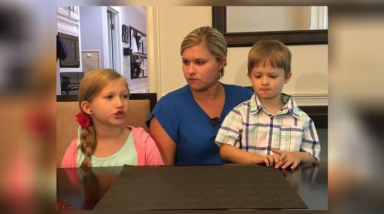 Kristy Campbell says her children were followed in a Snellville Walmart two weeks ago. (Credit: Channel 2 Action News)