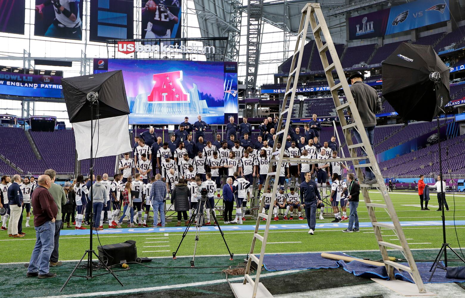 Photos: The scene at the Super Bowl