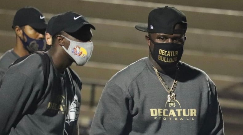 Football coach William Felton led Decatur High School to a Class 5A playoff game in 2020 - its first since 2003. (Decatur High School)