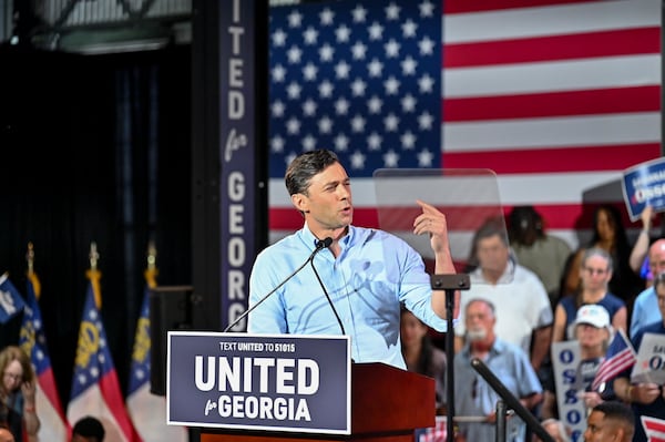 U.S. Sen. Jon Ossoff, seen here at a campaign rally in Savannah last month. (Sarah Peacock for the AJC)