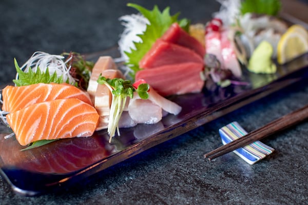 In addition to hibachi dishes, customers can order a sashimi plate at Nakato. (Courtesy of Nakato)