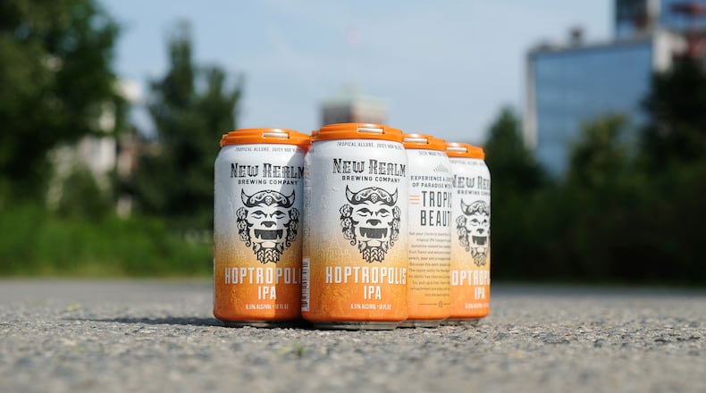Taste the tropical in New Realm’s Hoptropolis IPA