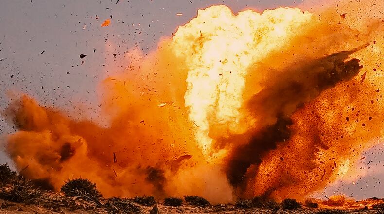 In this image provided by the U.S. Army, Covenant Industries' Anthem missile is tested Thursday, Aug. 6, 2026, at the Multidomain Training Area range complex, a component of the Africa Multidomain Training and Experimentation Center, in Morocco. (U.S. Army via AP)
