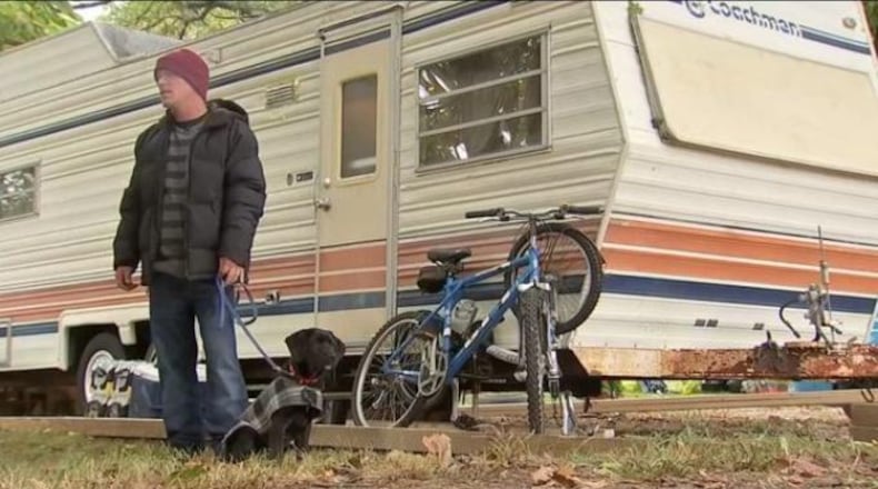 Jimmy Daniel has been living in the woods for the past three years in a tent. Now, he has a place to live and a job thanks to complete strangers.