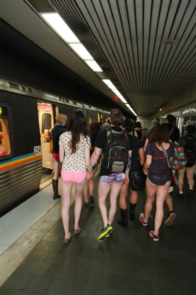 No Pants Subway Ride Atlanta 2013
