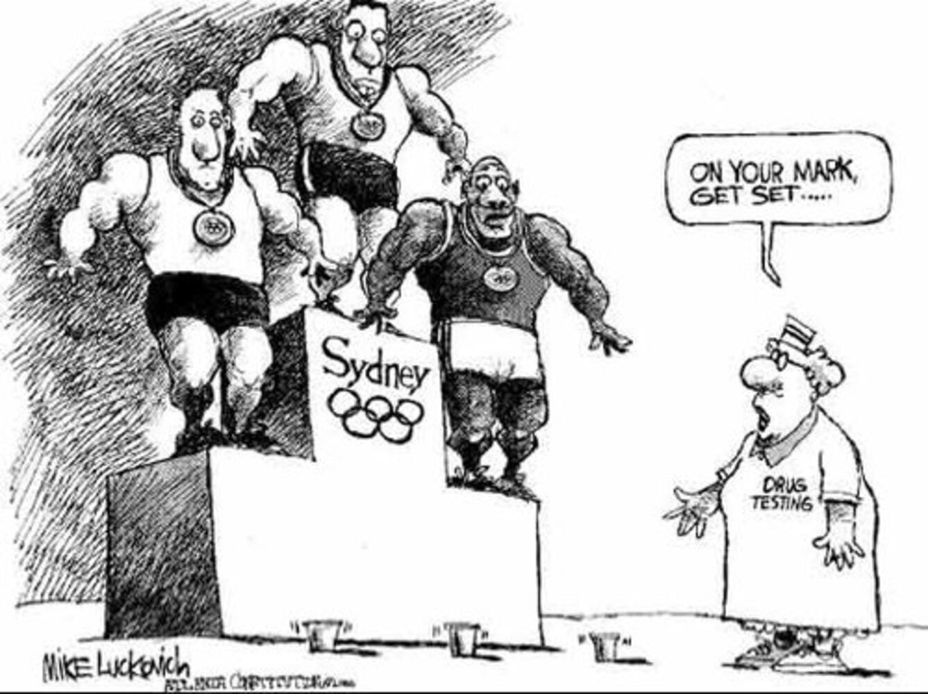 Mike Luckovich cartoons: Olympics 1996-2008
