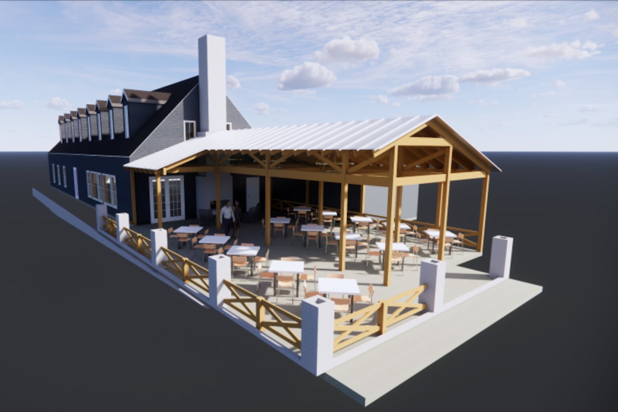 A rendering of David Abes' forthcoming comfort food restaurant, {S}table, set to open in Dunwoody Village. (Rendering by John W. Boggs Jr./RA Principal)